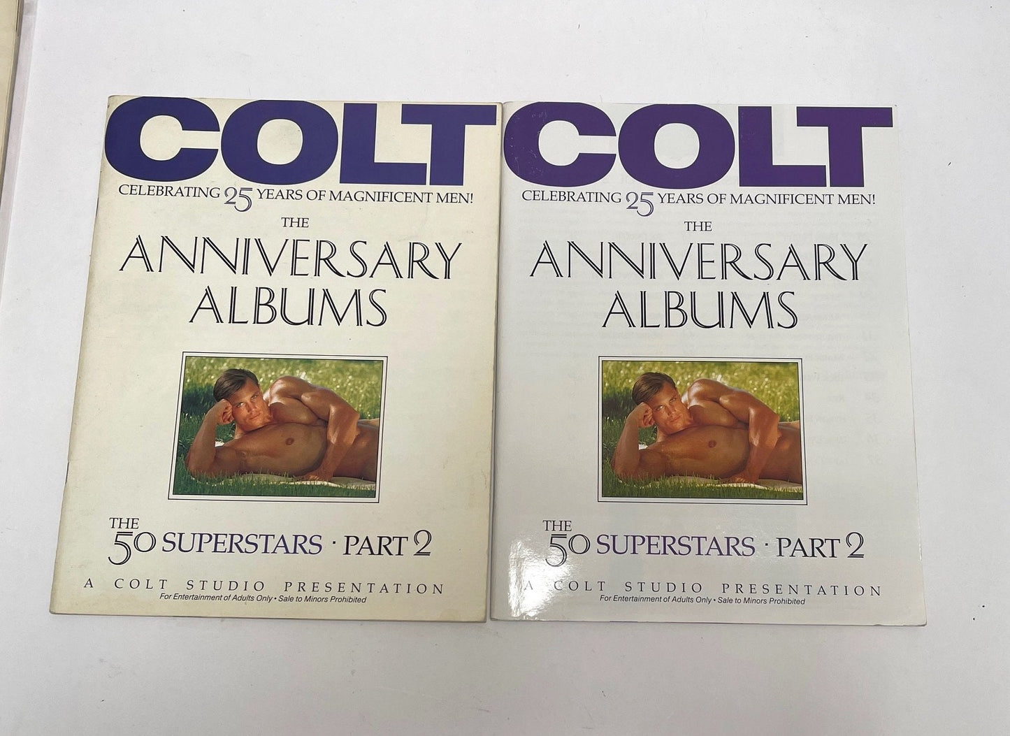 COLT Studios 25 years of magnificent men anniversary albums part 2 Gay Magazine 2 copies available Mature Content.